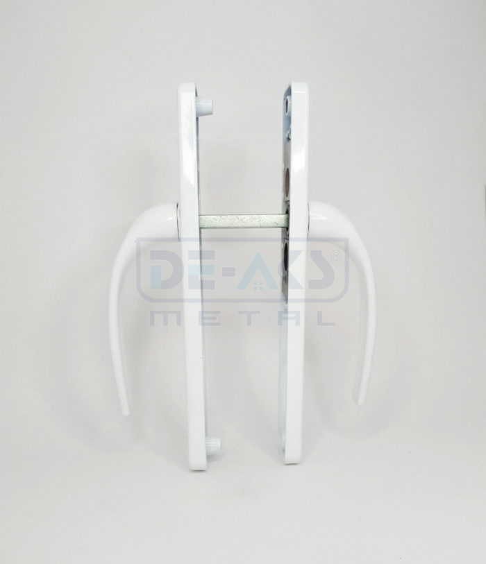deaks metal aluminyum yale kapı kolu beyaz